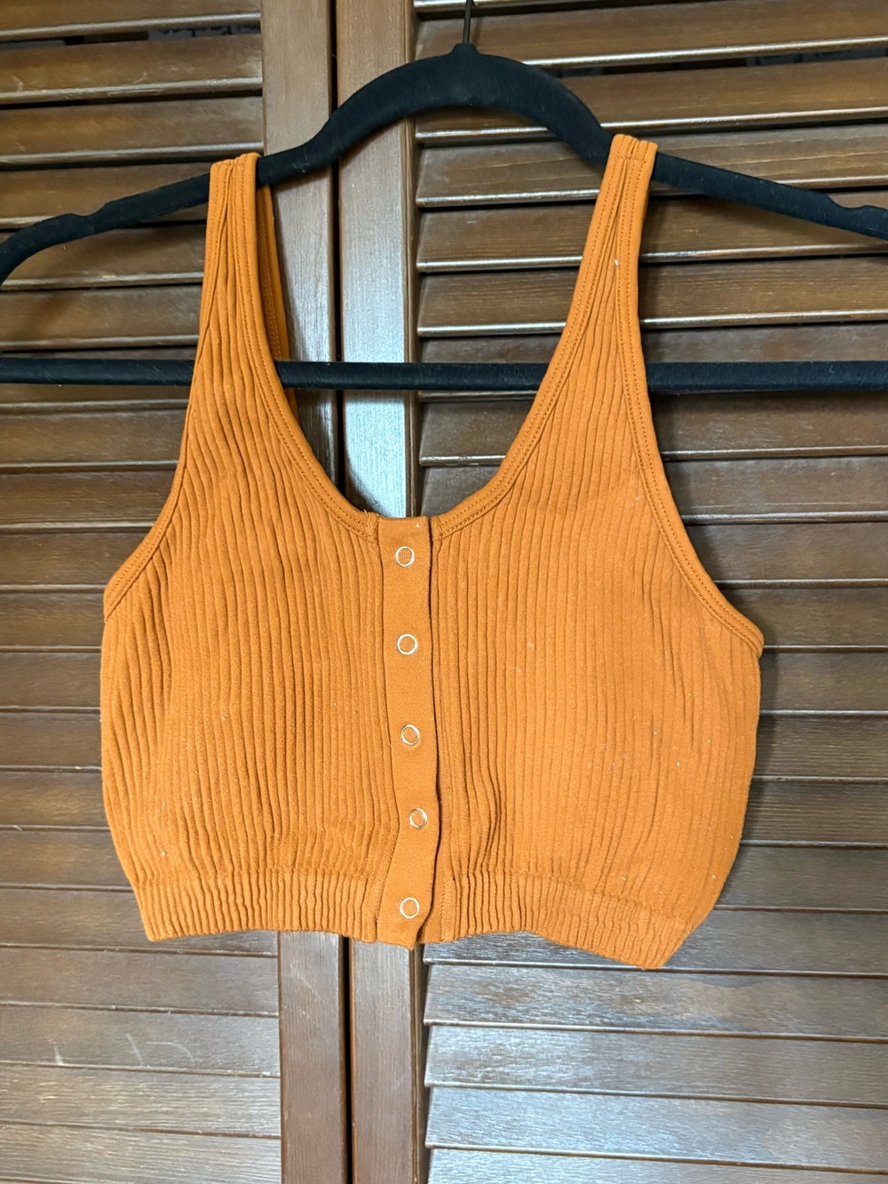 aerie Ribbed button bralette